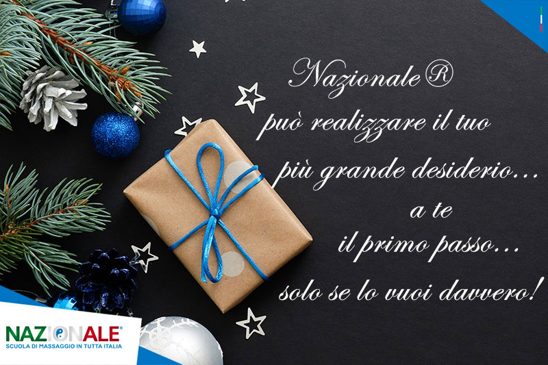 BUON NATALE DA NAZIONALE® SCUOLA DI MASSAGGI IN TUTTA ITALIA