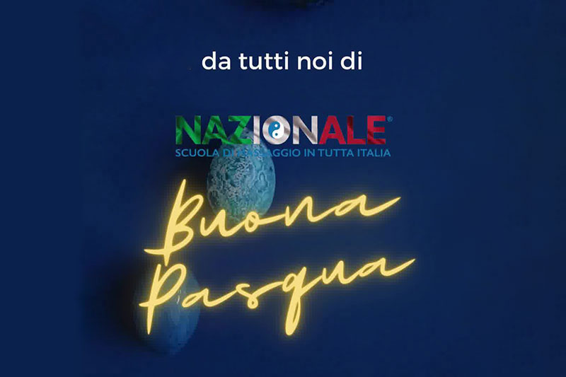 BUONA PASQUA DA NAZIONALE® SCUOLA DI MASSAGGI IN TUTTA ITALIA